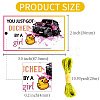 100Pcs Duck Theme Paper Luggage Tag AJEW-CN0003-40C-2