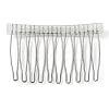 304 Stainless Steel & Plastic Hair Comb Findings MAK-K021-07B-P-2