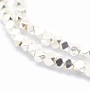 Electroplate Non-magnetic Synthetic Hematite Beads Strands G-L485-10B-S-2