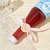 Brass Wax Seal Stamp with Wood Handle AJEW-WH0412-0024-5