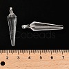 Natural Quartz Crystal Pointed Pendants G-D089-01P-07-3