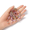 Baking Paint Crackle Glass Beads Strands G-YWC0001-01-4