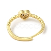 Rack Plating Brass Micro Pave Cubic Zirconia Adjustable Rings RJEW-H228-02G-01-3
