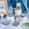 Flocking Plastic Badge Storage Box CON-WH0105-04B-4
