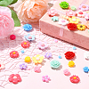 200Pcs 8 Styles Opaque Resin Decoden Cabochons RESI-SP0001-32-5