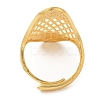 Light Gold Brass Adjustable Rings for Women RJEW-A022-01B-2