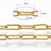 Brass Paperclip Chains X-CHC-S008-001A-G-4