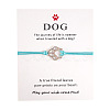 Alloy Dog Paw Print Link Bracelet ANIM-PW0001-027F-1