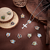 40Pcs 10 Colors Alloy Enamel Chandelier Component Links FIND-PH0018-69-4