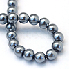 Baking Paint Glass Pearl Bead Strands HY-Q003-3mm-12-4