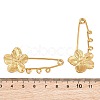 Peach Blossom 304 Stainless Steel Safety Pins Brooch Findings SA-CBA098D-14B-G03-3