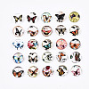 Printed Glass Half Round/Dome Cabochons GGLA-N004-10mm-C1-1