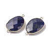 Natural Lapis Lazuli Connector Charms G-C110-02B-KCG-2