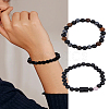 Natural Mixed Gemstone Stretch Bracelets BJEW-LP0001-25B-1