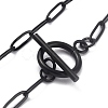 304 Stainless Steel Paperclip Chain Bracelets BJEW-O186-02EB-2