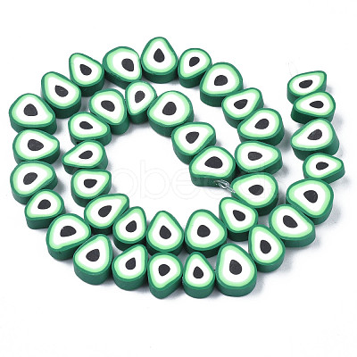 Handmade Polymer Clay Bead Strands CLAY-S091-004A-01-1