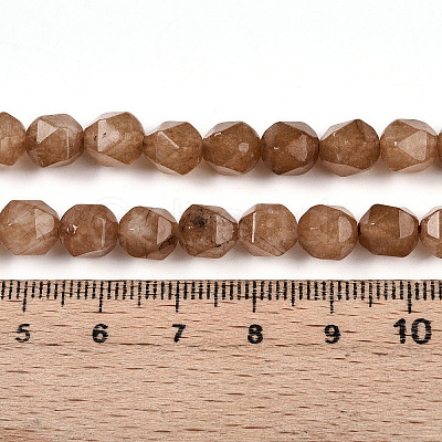 Dyed Natural White Jade Beads Strands G-T139-8mm-46Q-1