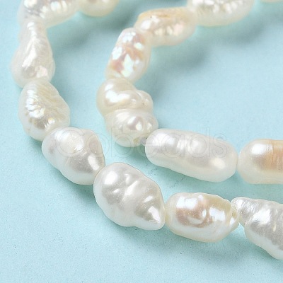 Natural Keshi Pearl Beads Strands PEAR-E018-66-1