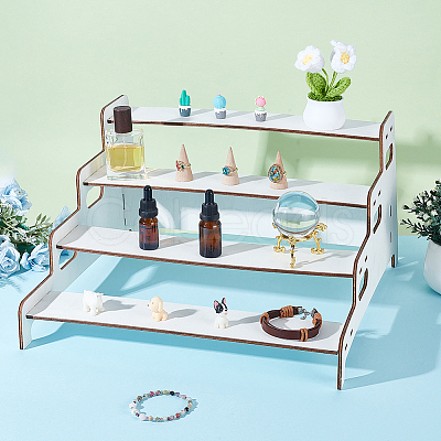 5-Tiers Wood Semicircle Dessert Display Risers ODIS-WH0030-183A-1