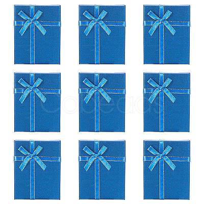 Rectangle Paper Jewelry Set Storage Boxes with Bowknot CON-TAC0014-04E-1