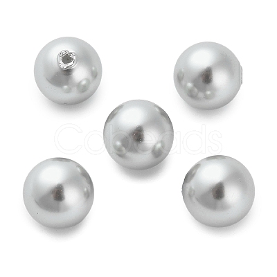 Baking Paint Pearlized Glass Pearl Round Beads X-HY-Q001-02A-04-1