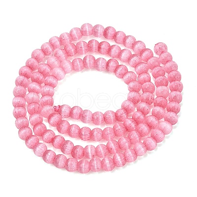 Glass Imitation Cat Eye Beads Strands GLAA-N075-01A-06-1