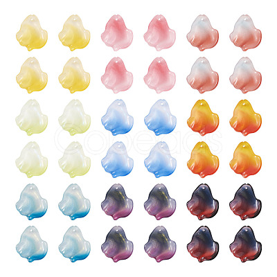 90Pcs 9 Colors Handmade Lampwork Beads LAMP-TA0002-40-1