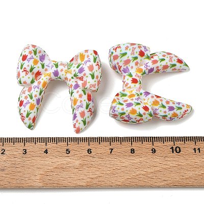 Floral Silicon Beads SL-CBAC986-02C-1