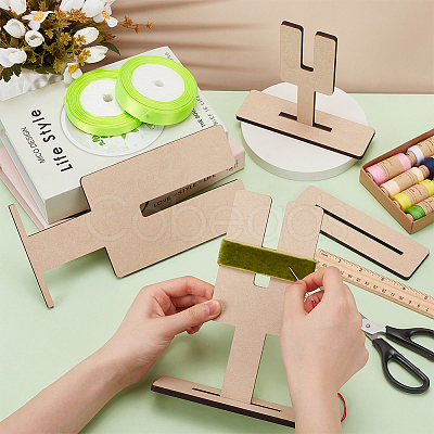 3 Sizes Wooden Bow Maker Sets AJEW-WH0270-346-1