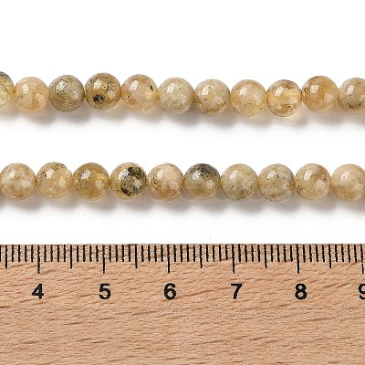 Natural Yellow Garnet Beads Strands G-Z129-C01-6mm-01-1
