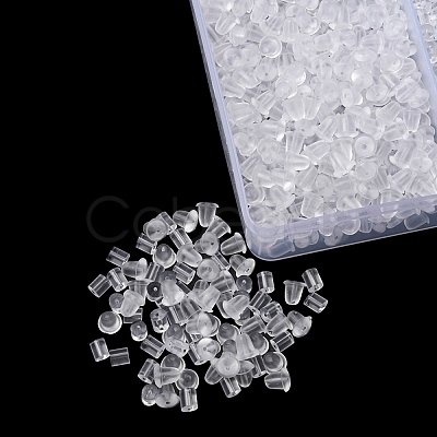 1300Pcs 2 Style Plastic Ear Nuts KY-YW0001-30-1