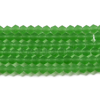Imitate Austrian Crystal Frosted Glass Beads Strands EGLA-A039-T6mm-MD03-1