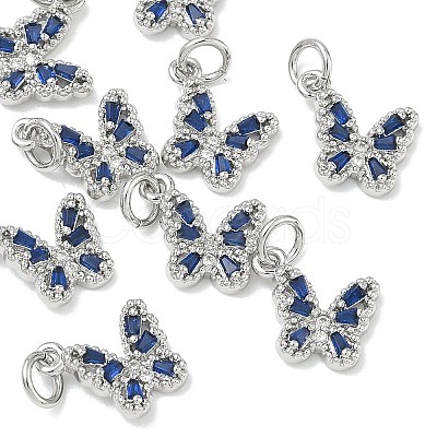 SHEGRACE Brass Pave Clear Cubic Zirconia Pendants XGRQ3Q851-628P-E-1