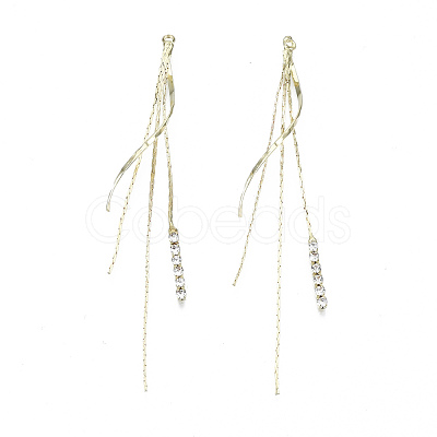 Brass Chain Tassel Big Pendants KK-R129-11G-1