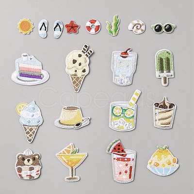 Computerized Embroidery Cloth Self Adhesive Patches PATC-WH0010-50-1