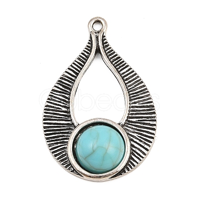 Tibetan Style Alloy Pendants AL-CBA1187-12AS-1