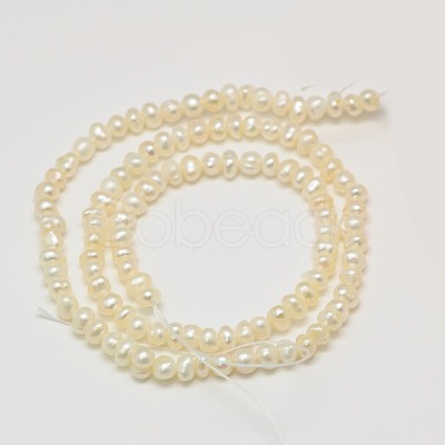 Grade AA Natural Cultured Freshwater Pearl Beads Strands PEAR-L003-C-03-01-1