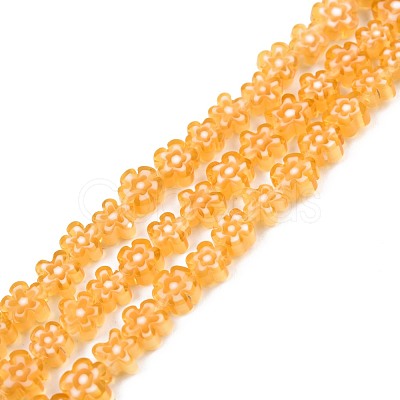 Handmade Millefiori Glass Bead Strands LAMP-N029-017A-06-1