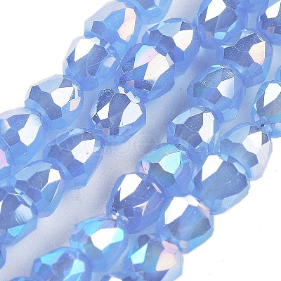 Electroplate Glass Beads Strands EGLA-D030-J4mm-B01-1