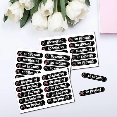 Mini PVC Coated Self Adhesive AUTOMATIC DOOR Warning Stickers STIC-WH0017-010-1