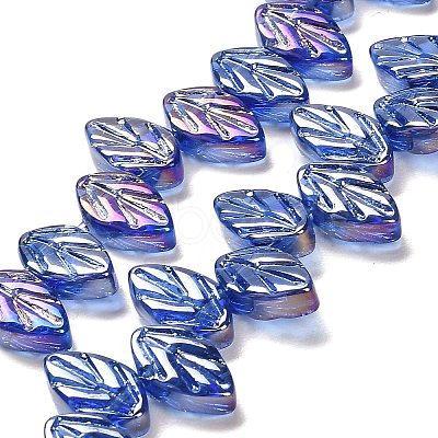 Electroplate Glass Beads Strands EGLA-B004-02A-AB03-1