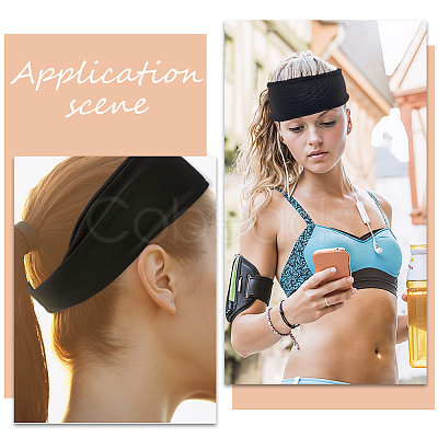6Pcs Cloth Wide Headband for Sports AJEW-CN0005-08-1