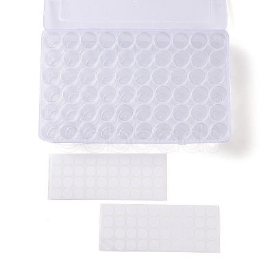 60Pcs Plastic Column Bead Storage Containers CON-C017-01-1