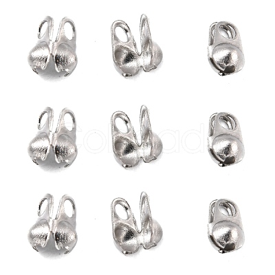 Tarnish Resistant 304 Stainless Steel Smooth Surface Bead Tips STAS-D150-01P-1