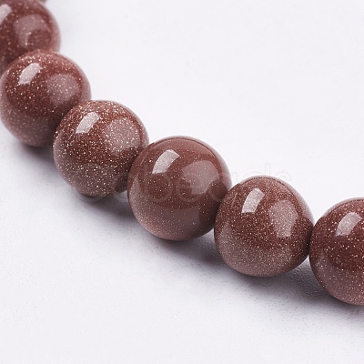 Synthetic Goldstone Bead Strands X-G-R193-04-8mm-1