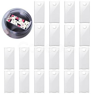 2Bag 2 Styles Acrylic Blank Label Big Pendants FIND-TA0004-77A-1