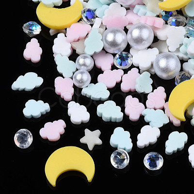 Handmade Polymer Clay Cabochons X-CLAY-N006-81-1