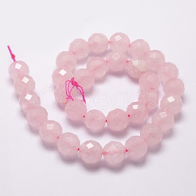 Natural Rose Quartz Beads Strands X-G-D840-21-8mm-1