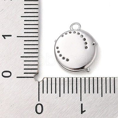 Brass with Cubic Zirconia Charms KK-Q817-03P-1