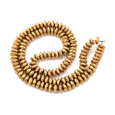 Electroplate Non-magnetic Synthetic Hematite Beads Strands X-G-J160-D-02-1